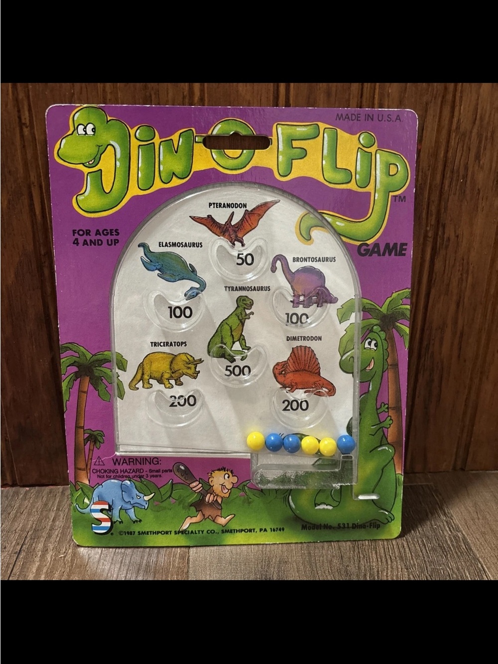 Dino Flip Game - Purple Packaging